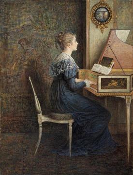 An Old Song Artwork by William John Hennessy