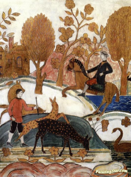 The Hunter Artwork by Charles Prendergast