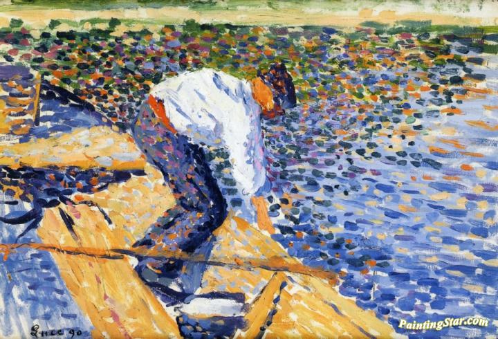 Le Pecheur de Vers de Vase Artwork by Maximilien Luce