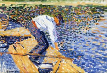 Le Pecheur de Vers de Vase Artwork by Maximilien Luce