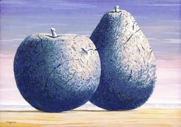 La grande table Artwork by Rene Magritte