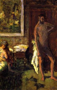 Man and Woman in an Interior Artwork by Pierre Bonnard