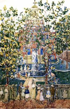 The West Church Artwork by Maurice Prendergast