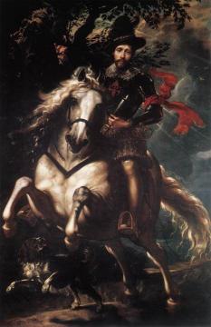 Equestrian Portrait of Giancarlo Doria Artwork by Peter Paul Rubens