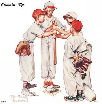 Choosin Up Artwork by Norman Rockwell