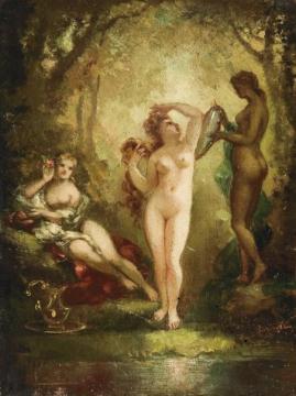 Dancing in the Harem (La danse au harem) Artwork by Frédéric Borgella