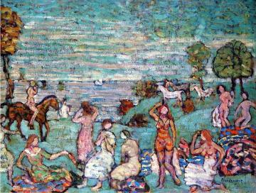 Picnic by the Sea Artwork by Maurice Prendergast