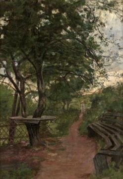 Evening Walk Artwork by Johan Krouthén