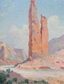 Obelisk in the Canyon de Chelly Artwork by William Robinson Leigh