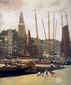 Damrak Amsterdam Artwork by George Heidrik Breitner