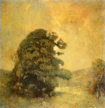 The Valley, Moonlight Artwork by Emil Carlsen