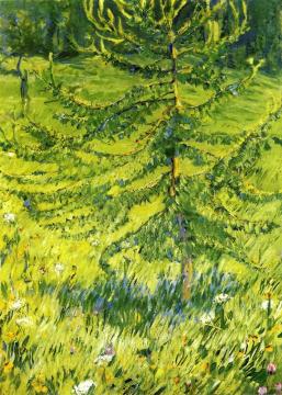 Larch Sapling Artwork by Franz Marc