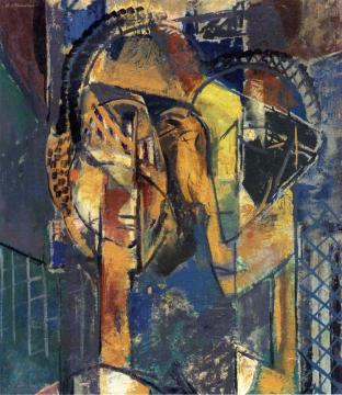 Two Women Artwork by Alfred Henry Maurer