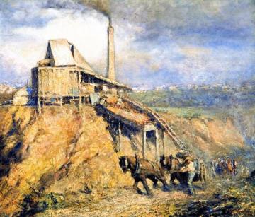 The Old Stone Crusher Artwork by Frederick McCubbin