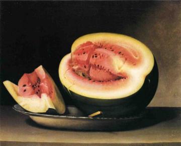 Still Life with Watermelon Artwork by Raphaelle Peale