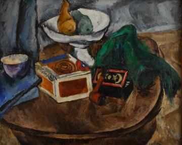 Still Life with a pipe Artwork by Pyotr Konchalovsky