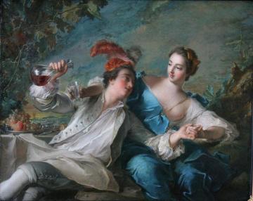 The Lovers Artwork by Jean-Marc Nattier