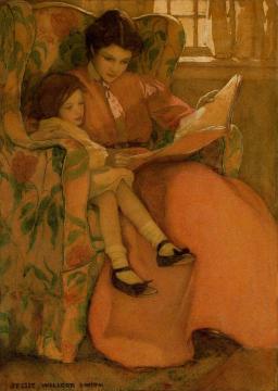 A Rainy Day Artwork by Jessie Willcox Smith