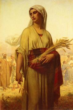 Ruth in the Fields Artwork by Hugues Merle