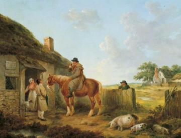 Old Red Lion Inn Artwork by George Morland