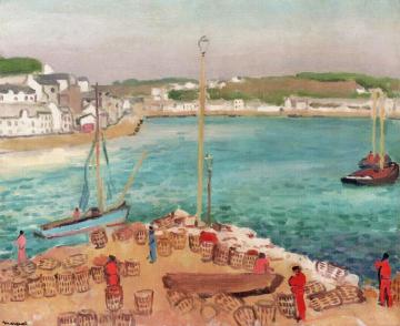 Audierne, Barrels Artwork by Albert Marquet