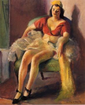 Dancer Resting Artwork by Guy Pene Du Bois