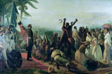 Proclamation Of The Abolition Of Slavery In The French Colonies Artwork by Francois-Auguste Biard