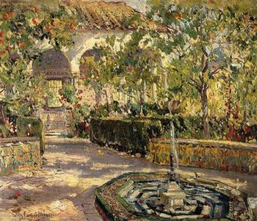 Alcazar Gardens, Seville Artwork by Colin Campbell Cooper