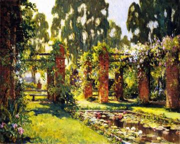 Lily Pond, El Encanto, Santa Barbara Artwork by Colin Campbell Cooper