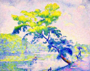 Leaning Tree Artwork by Henri Edmond Cross