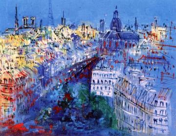 View Of Paris Artwork by Jean Dufy