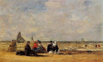 The Beach at Trouville Artwork by Eugène-Louis Boudin