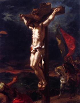 Christ On The Cross Artwork by Eugène Delacroix