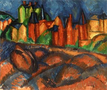 Sainte Adresse, The Beach Artwork by Raoul Dufy