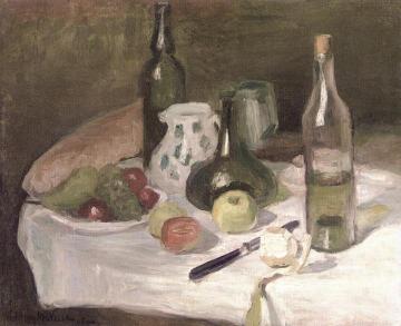 Still LIfe with Fruit and Bottles Artwork by Henri Matisse