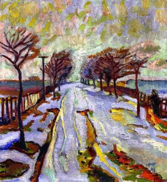 March Snow I Artwork by Hermann Max Pechstein