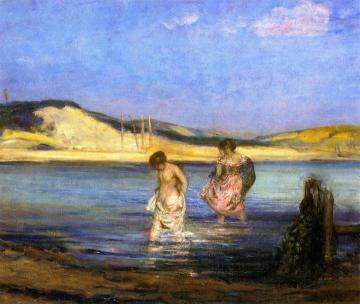 Women Bathing, Swanage Artwork by Charles Conder