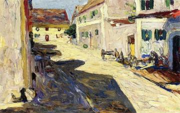 Village Street, Kallmunz Artwork by Wassily Kandinsky
