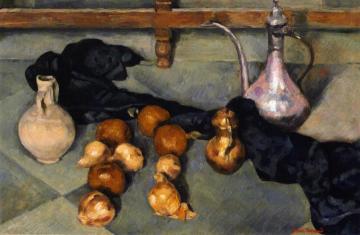 Still LIfe with Pitcher and Onions Artwork by Émile Bernard