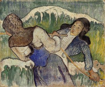 Kelp Gatherers Artwork by Paul Gauguin