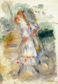 Little Girls Artwork by Pierre Auguste Renoir