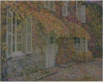 Mansion in Autumn Artwork by Henri Le Sidaner