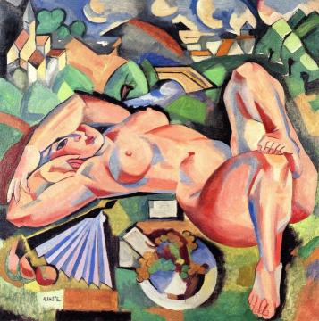 Reclining Nude In The Countryside Artwork by André Lhote