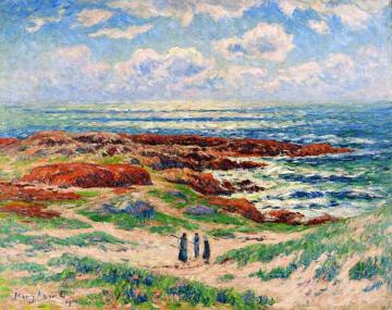 The Dunes Of Tregune, Finistere Artwork by Henry Moret