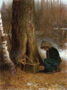 Setting the Trap Artwork by Eastman Johnson