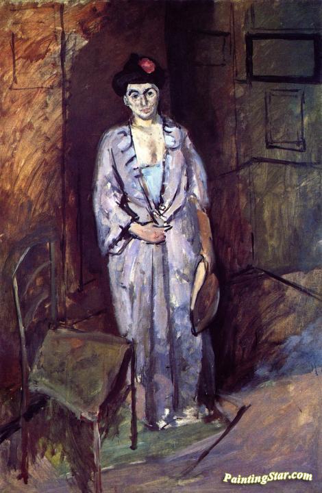 Mme Matisse in a Japanese Robe Artwork by Henri Matisse