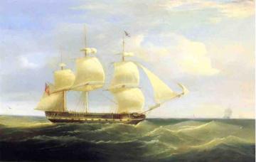 British Sailing Ship Artwork by William John Huggins