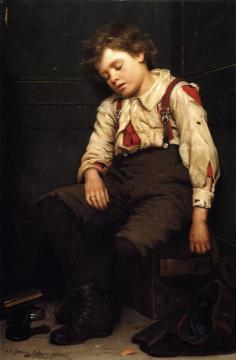 Tuckered OUt Artwork by John George Brown