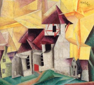 Church Of Vollersroda Artwork by Lyonel Feininger