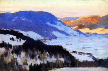 Overlooking the Valley of the Gouffre, Charlevoix Artwork by Clarence Gagnon